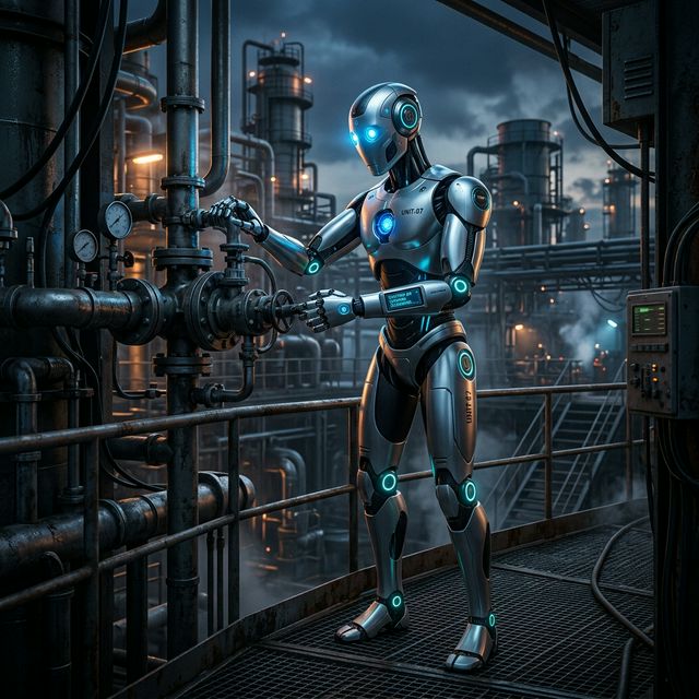 Dangerous Env Robot Concept